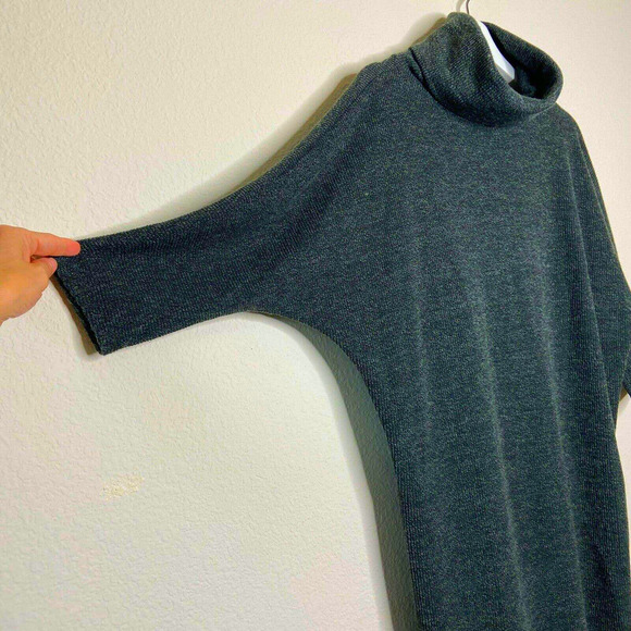 Gianni Bini GB Green Turtleneck 3/4 Sleeve Sweater Dress Sz M - Picture 3 of 6